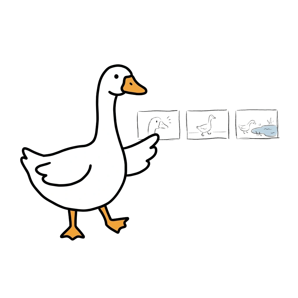 Storyboard goose